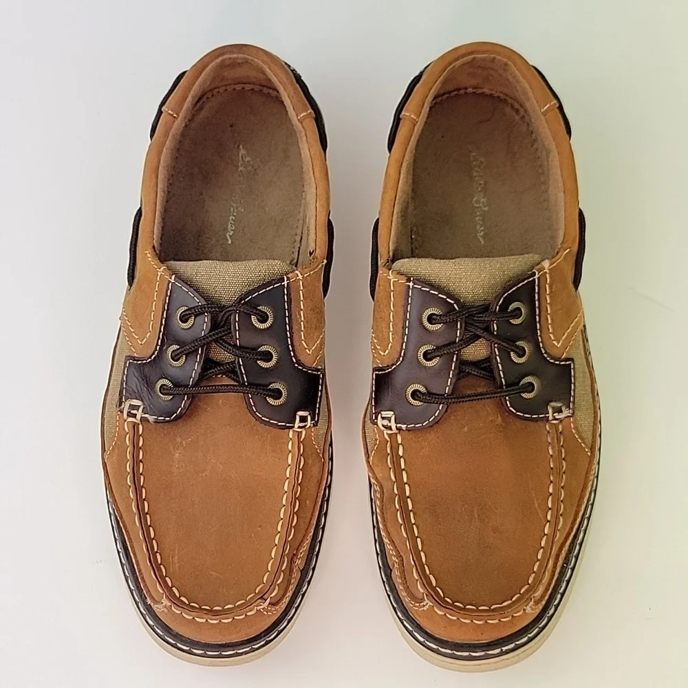 Eddie Bauer Carson Boat Shoe Tan Size 10.5